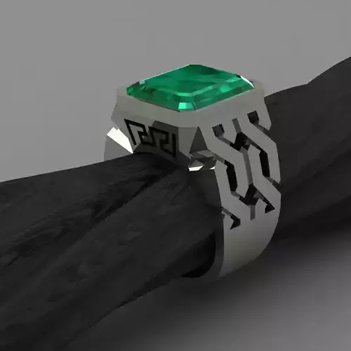 Cubin Chain Men Ring 3d Print Model 3D print model