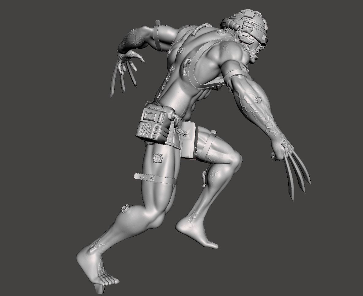 logan x weapon 3d model 3D print model_4