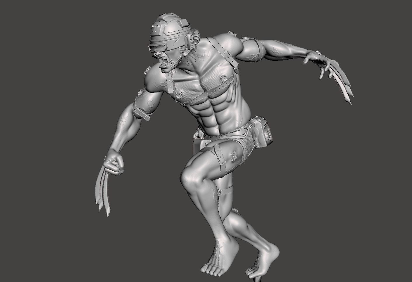 logan x weapon 3d model 3D print model_1