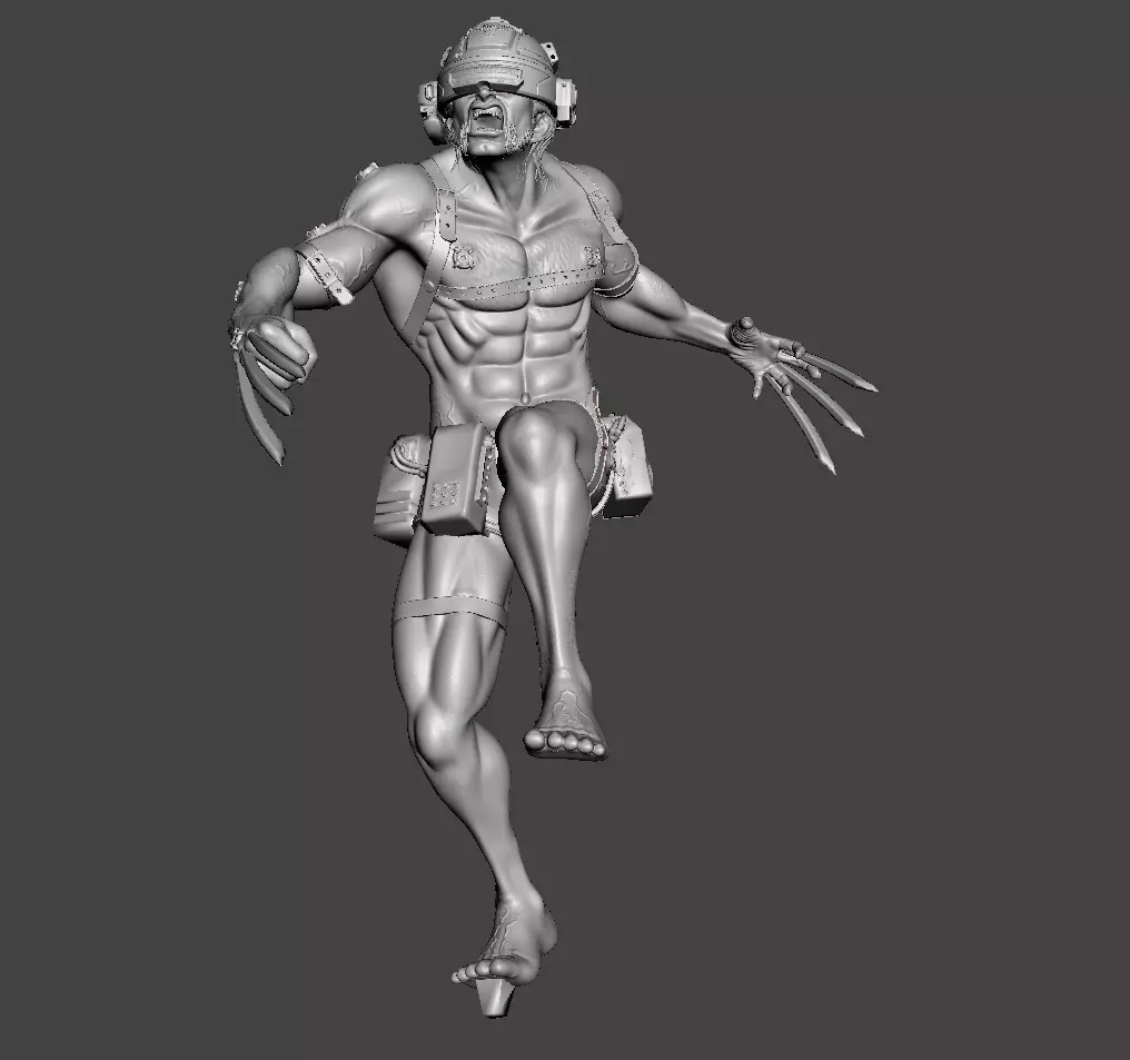 logan x weapon 3d model 3D print model_0