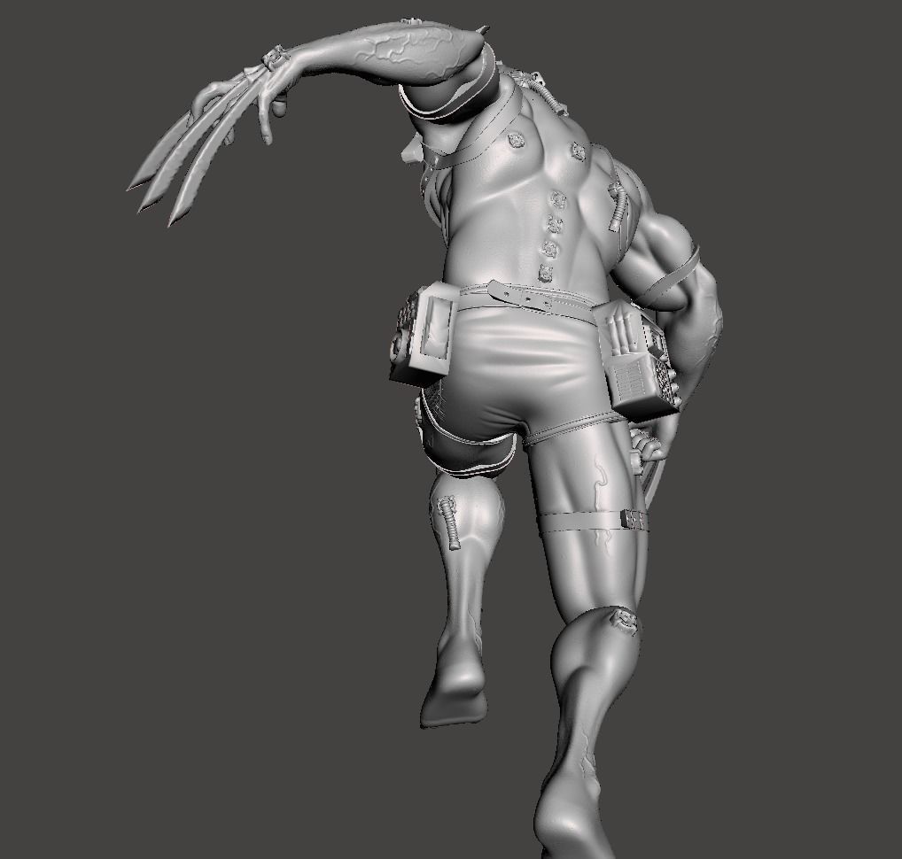 logan x weapon 3d model 3D print model_3