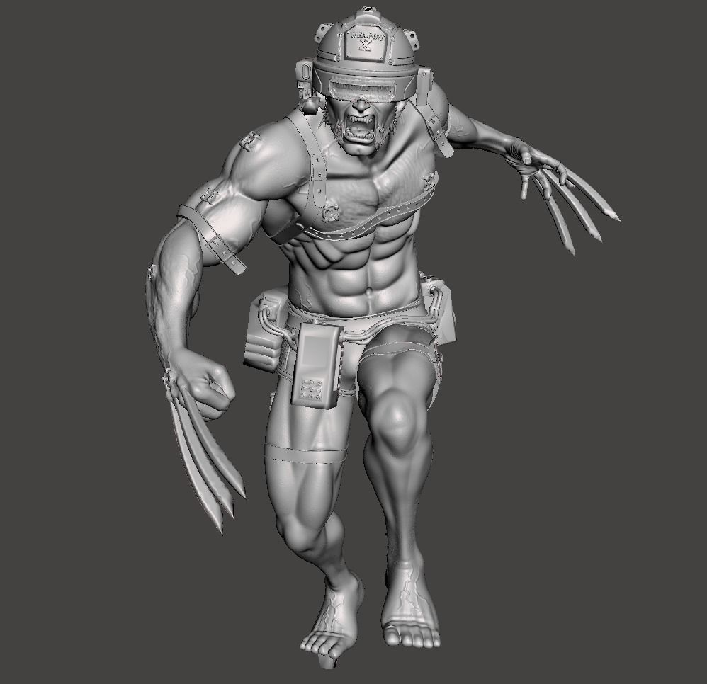 logan x weapon 3d model 3D print model_5