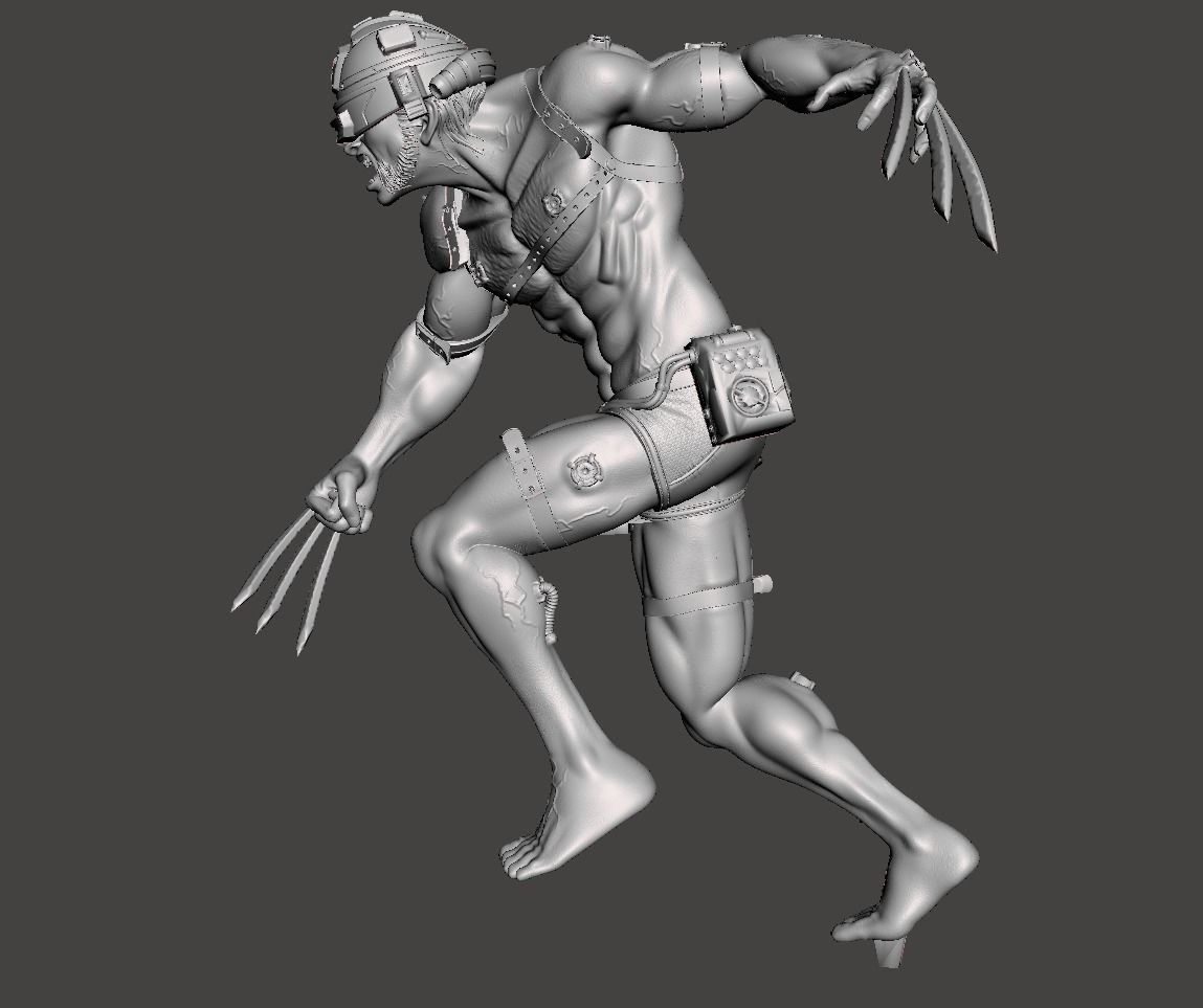 logan x weapon 3d model 3D print model_2