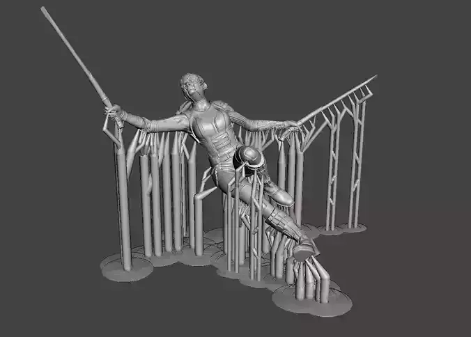 nebula 3d model supported 