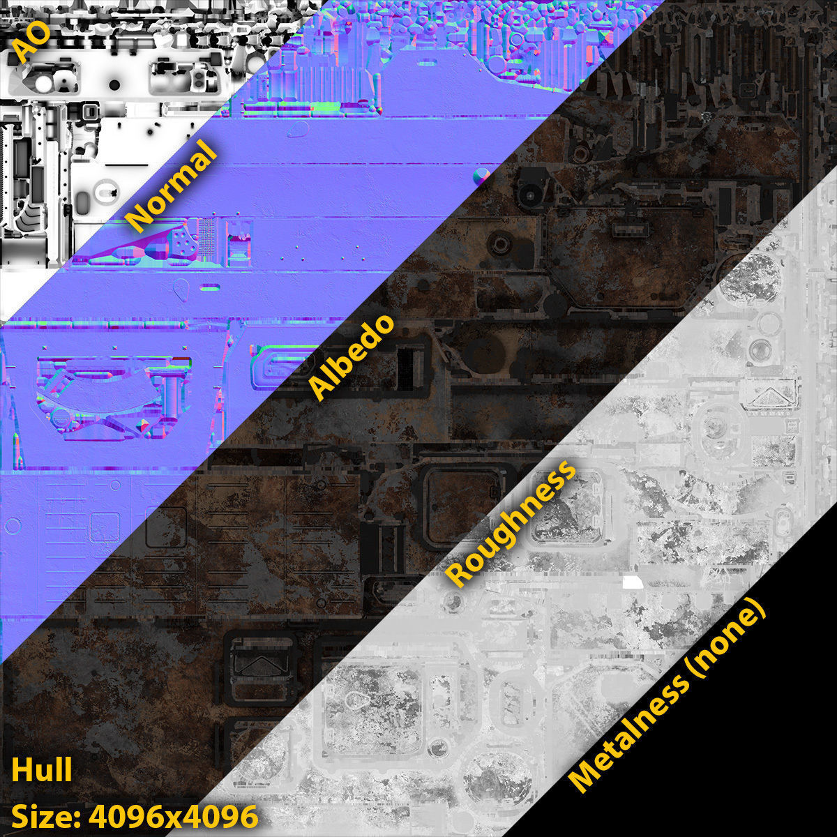 MT-LB Destroyed Low-poly 3D model_16