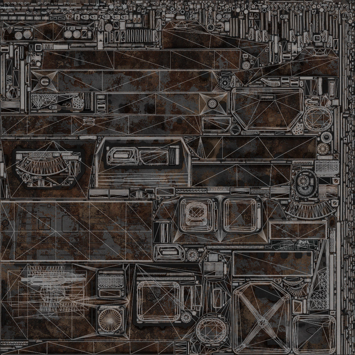 MT-LB Destroyed Low-poly 3D model_17