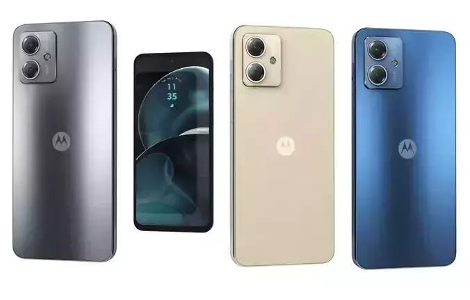 Motorola Moto G14 All Colros Low-poly 3D model