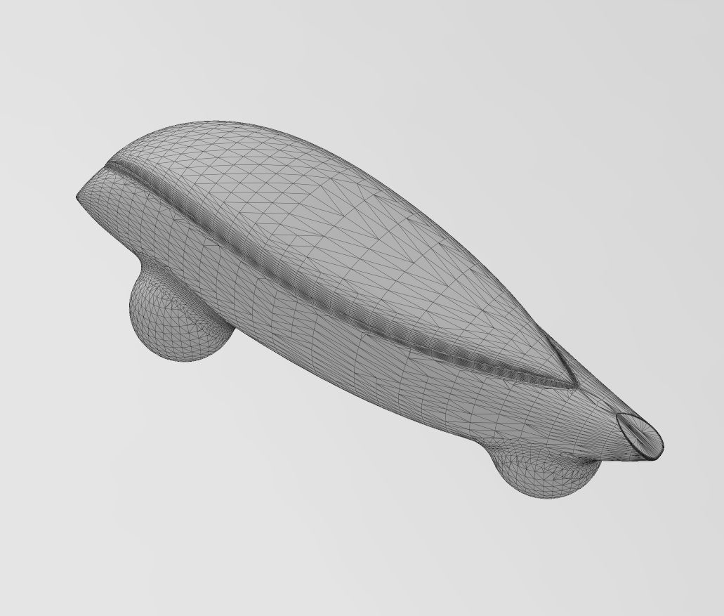 Miniature vehicle automotive speed sculpture N007 3D print model_14