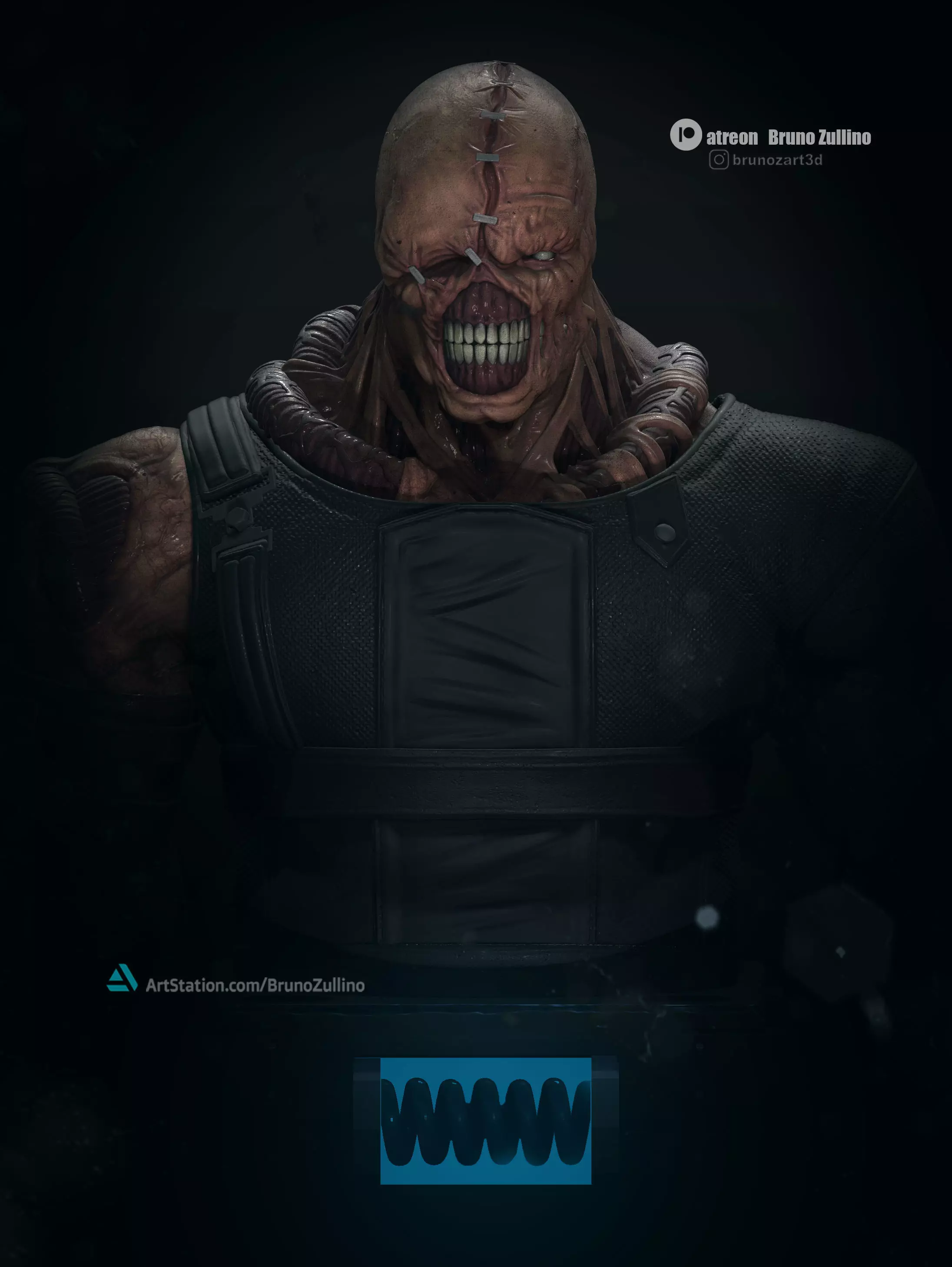 Nemesis Full Bust 3D print model_0