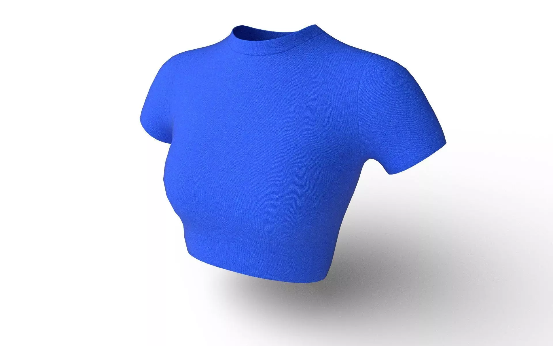 Female Top M01 Low-poly 3D model_0