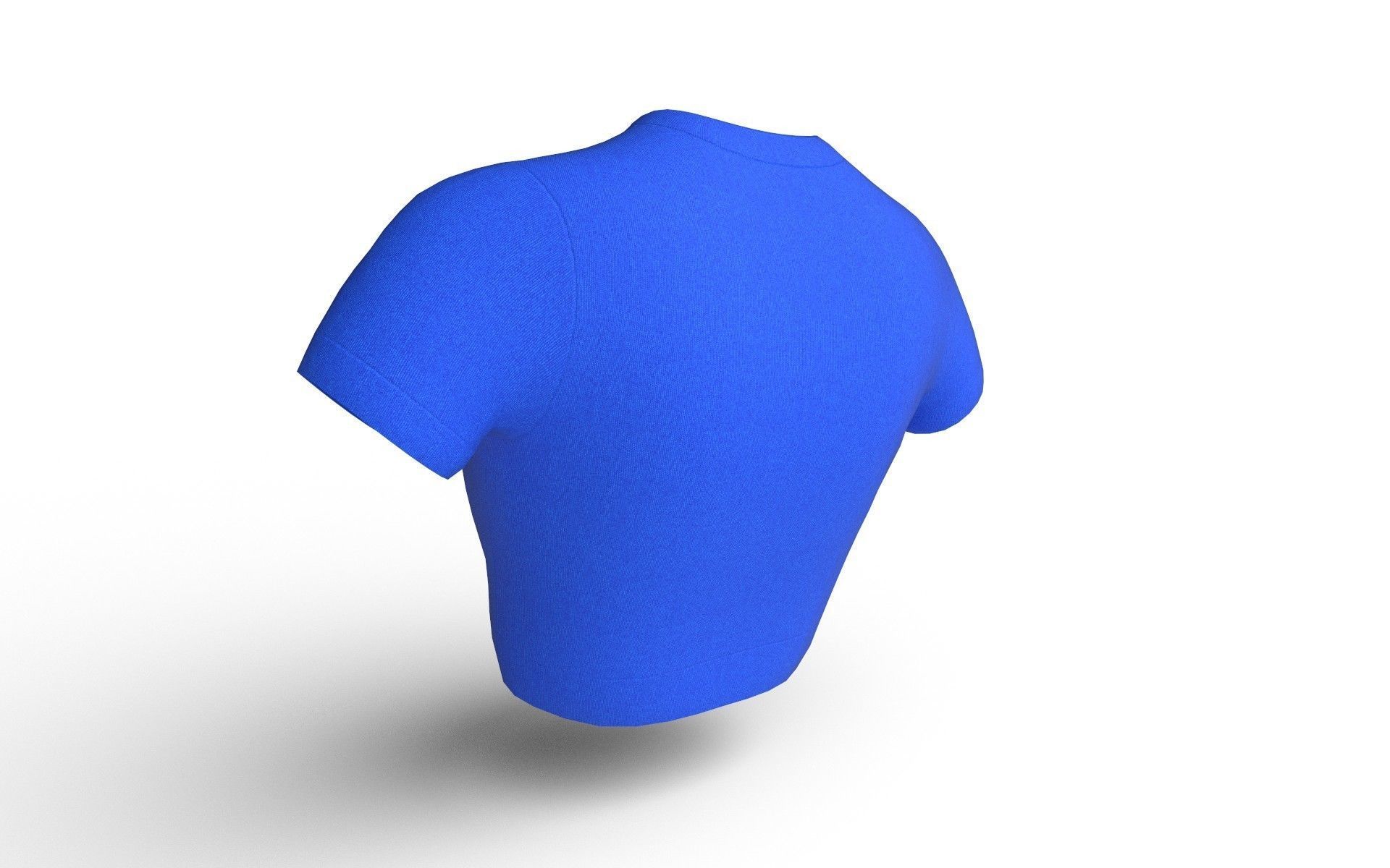 Female Top M01 Low-poly 3D model_3