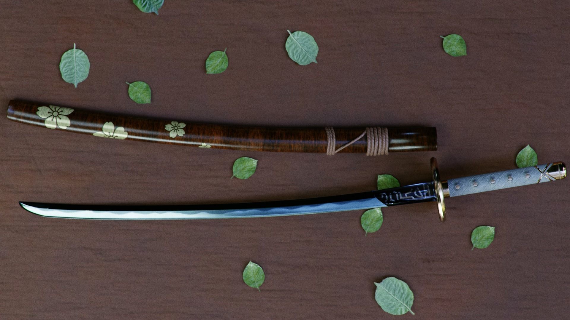 Legendary Katanas Pack plus Great Sword Low-poly 3D model_5