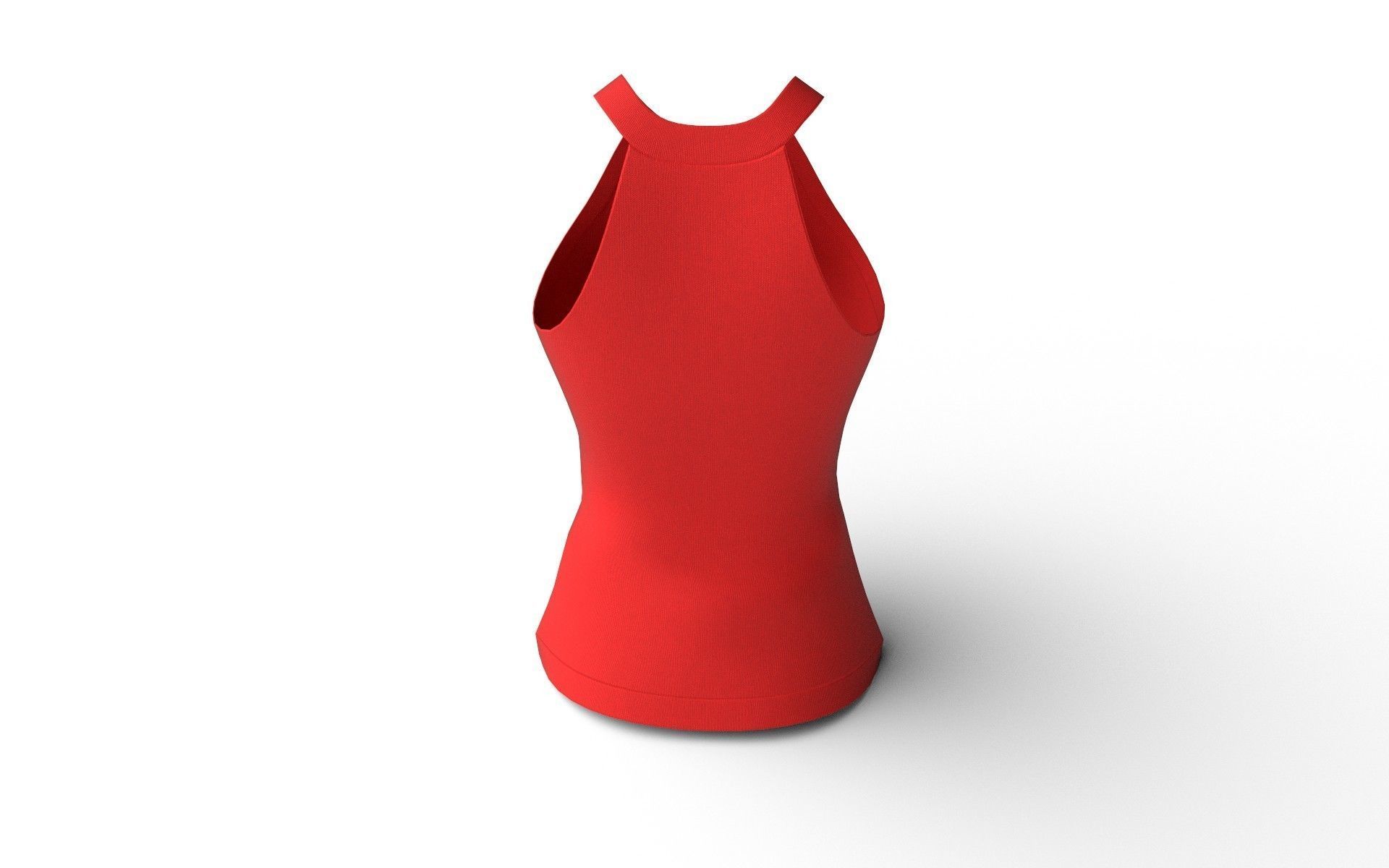 Female Top M03 Low-poly 3D model_5