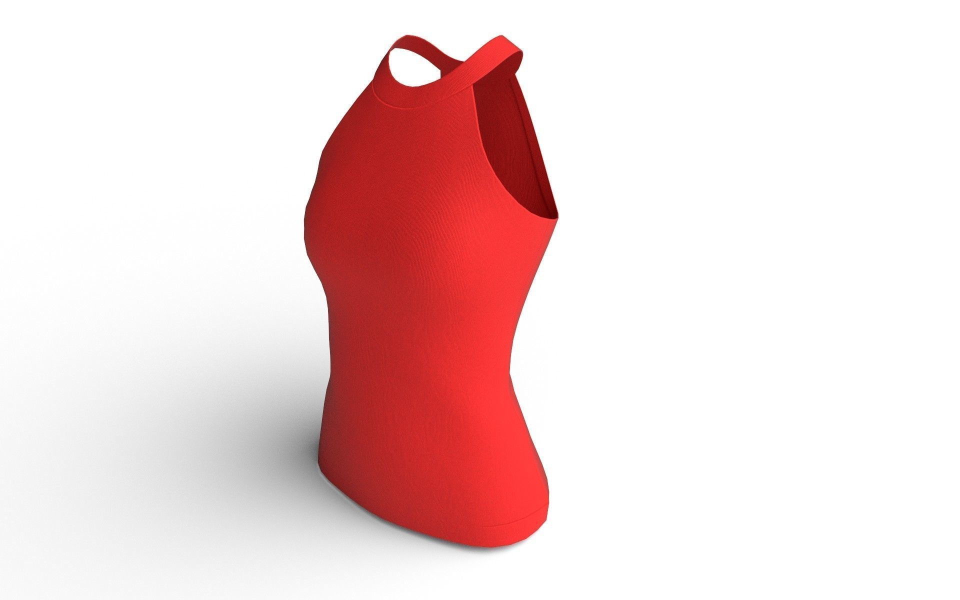 Female Top M03 Low-poly 3D model_2