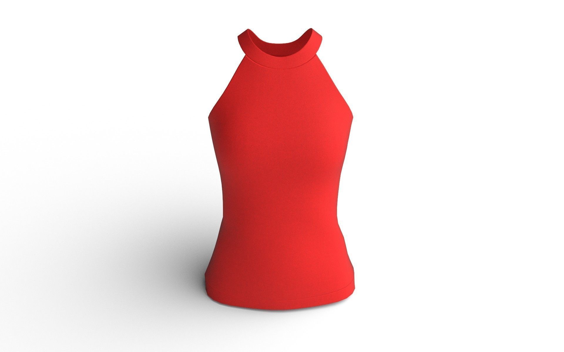 Female Top M03 Low-poly 3D model_3