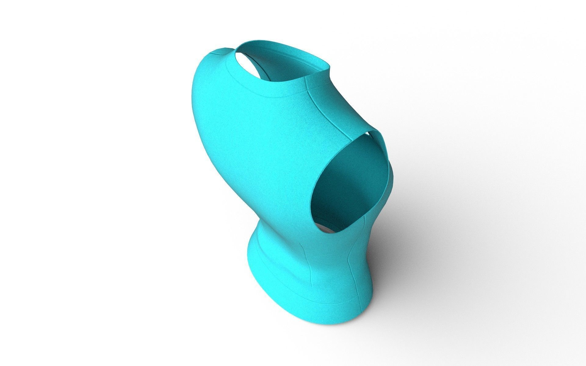 Female Top M04 Low-poly 3D model_6