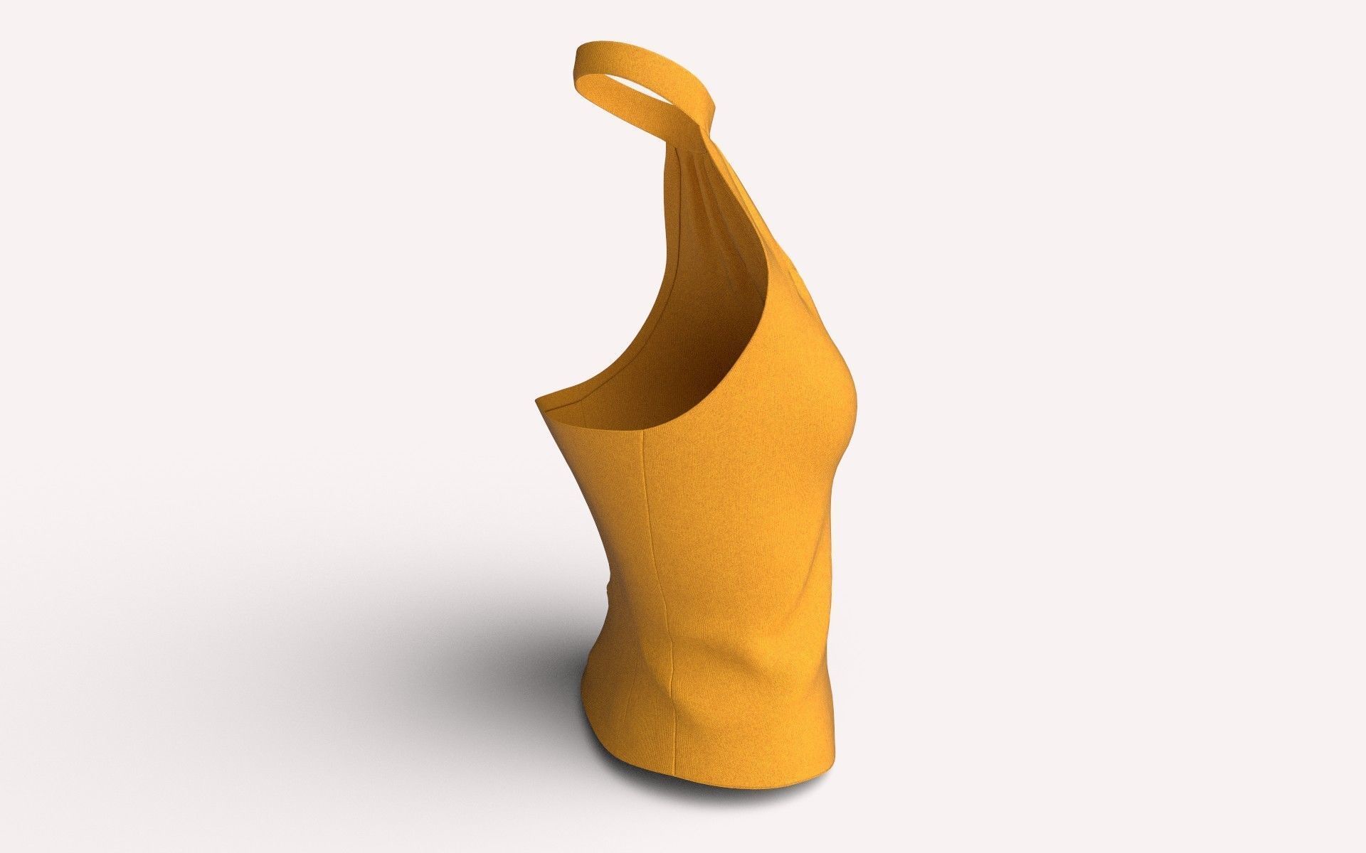 Female Top M05 Low-poly 3D model_6