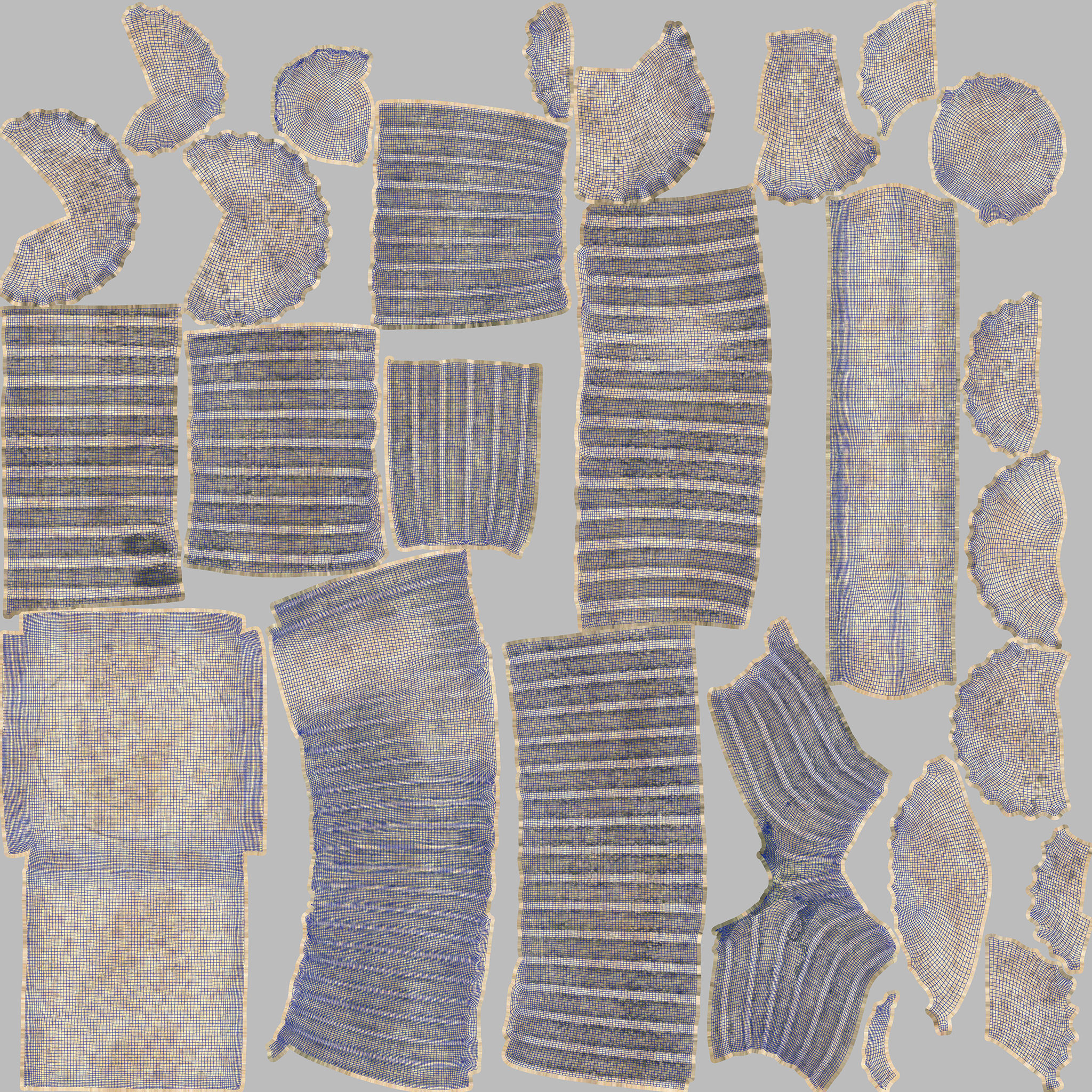 Doric Column Set 3D model_10