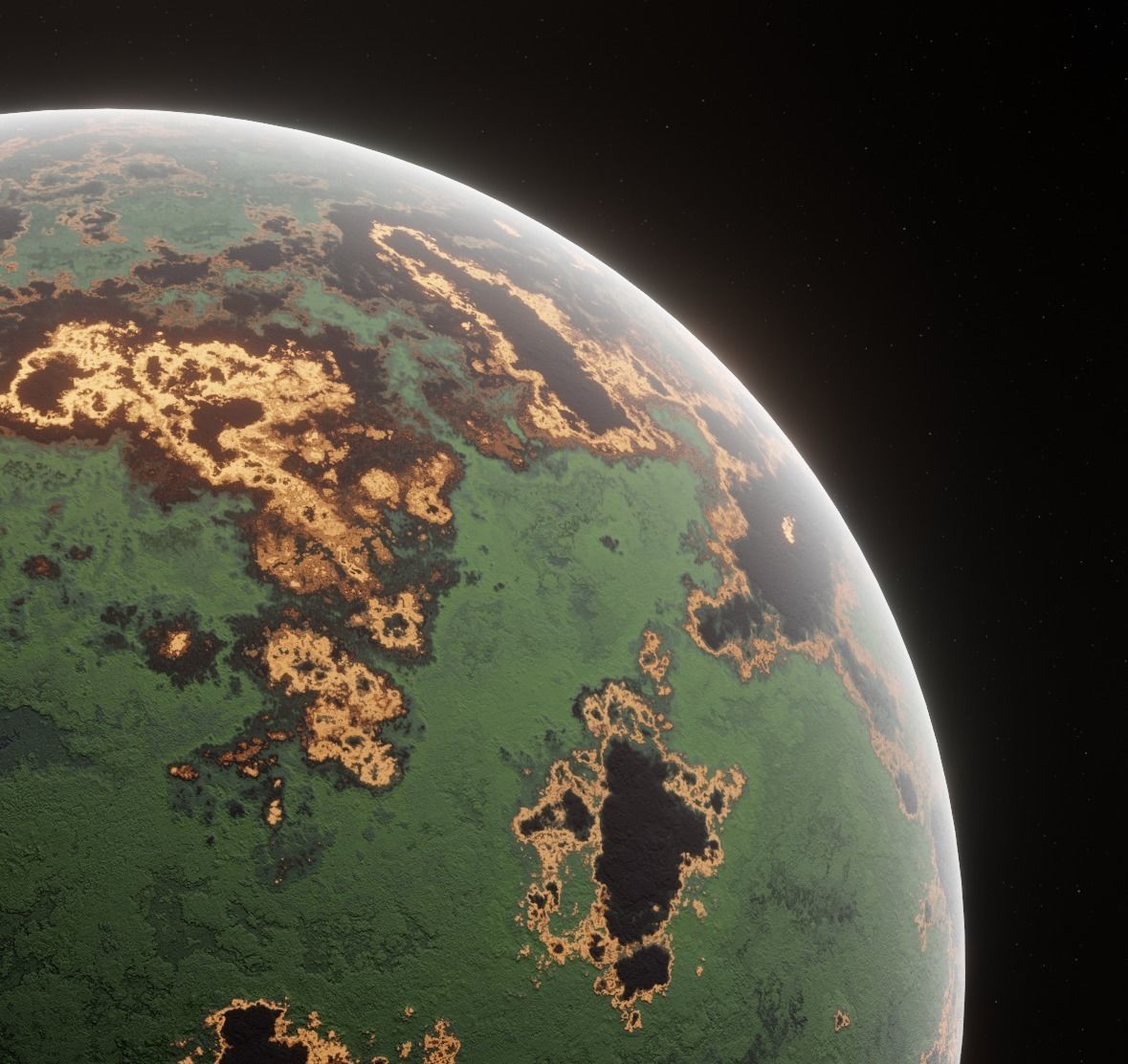 Planet Space Ready to game Low-poly 3D model_12