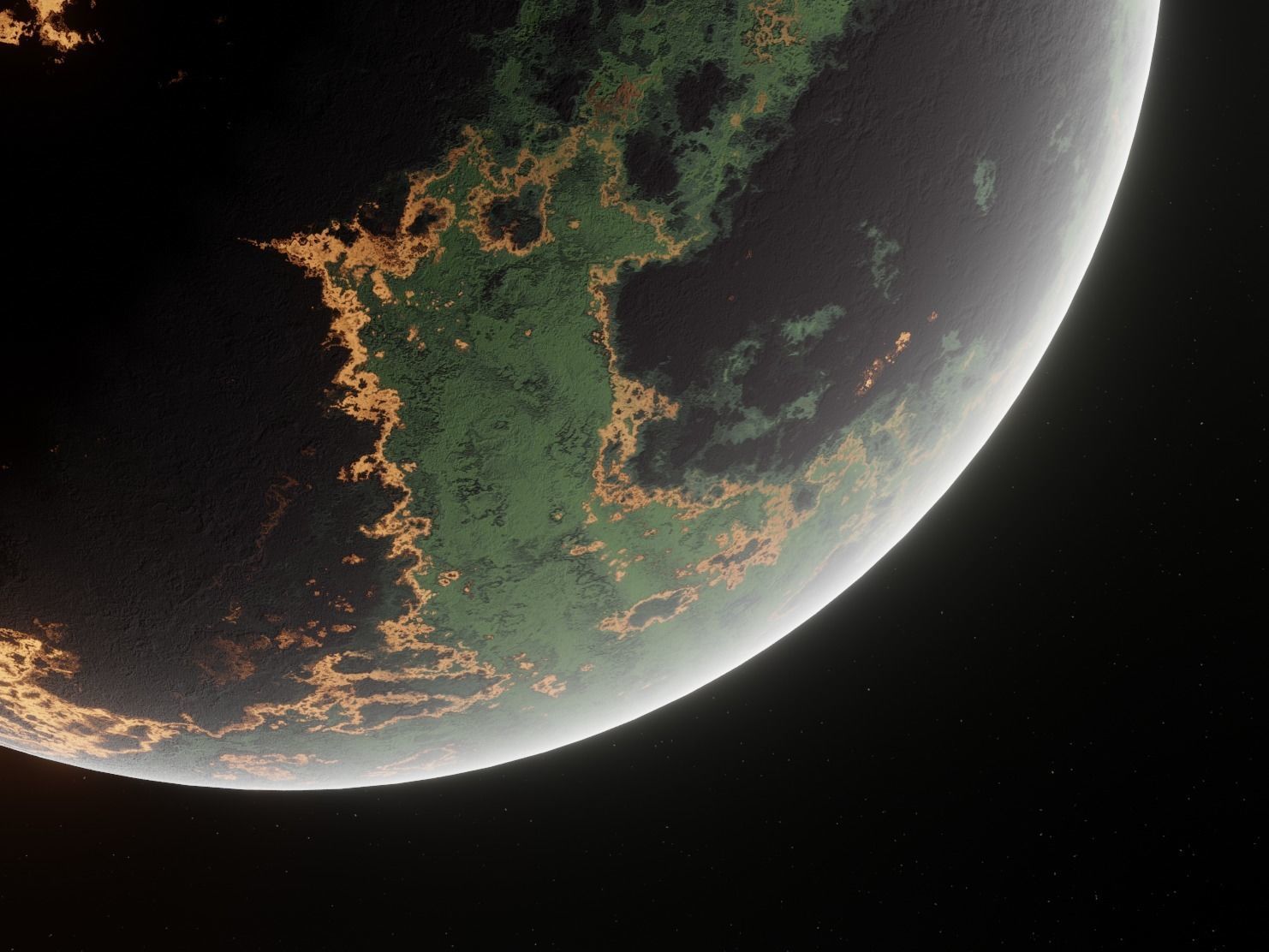 Planet Space Ready to game Low-poly 3D model_10