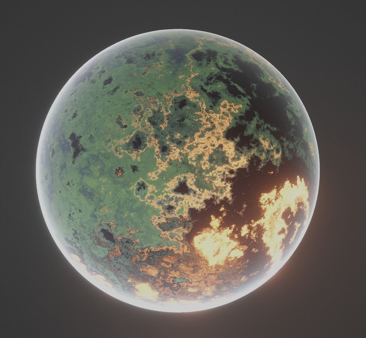 Planet Space Ready to game Low-poly 3D model_15
