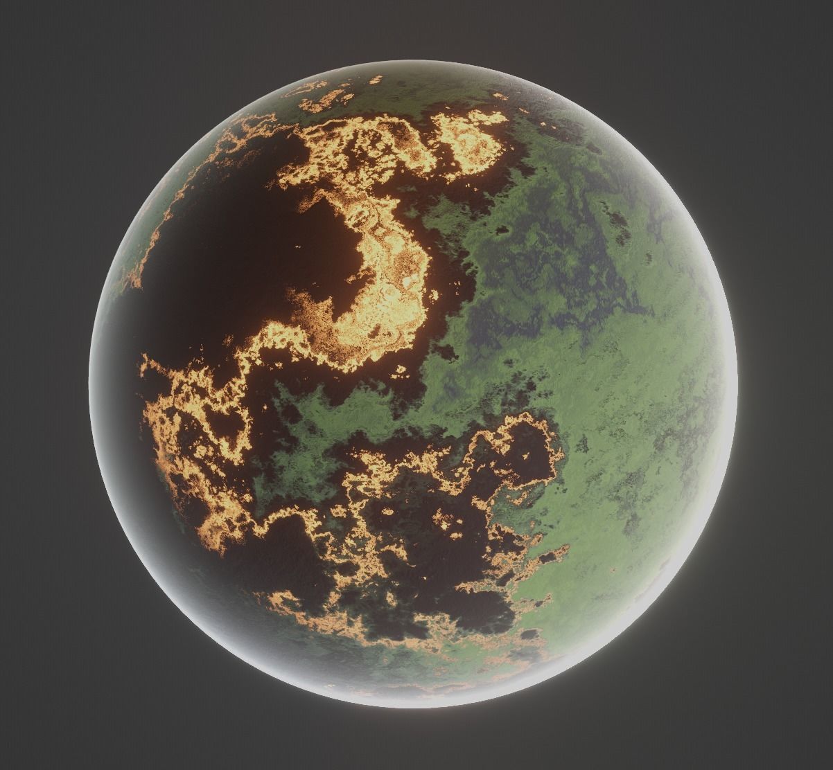 Planet Space Ready to game Low-poly 3D model_14