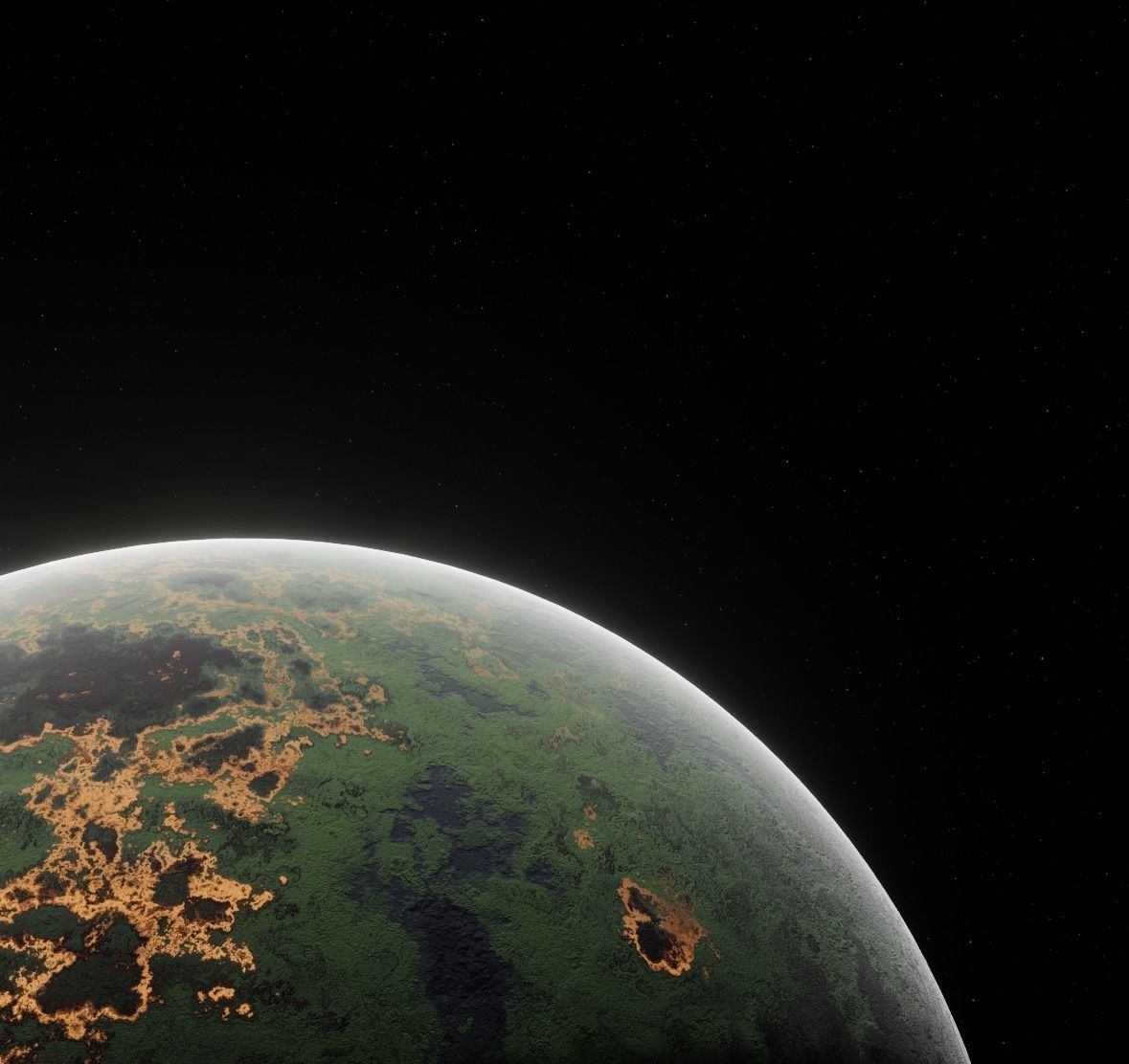 Planet Space Ready to game Low-poly 3D model_9