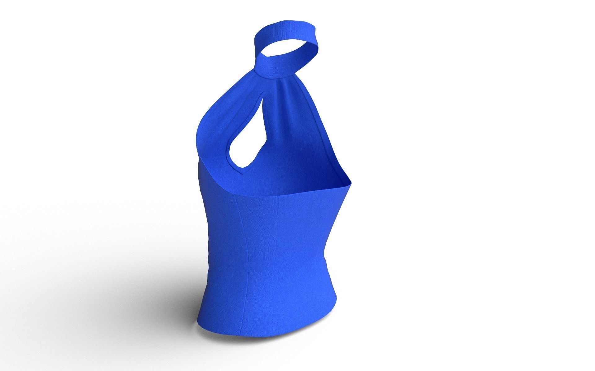 Female Top M06 Low-poly 3D model_4