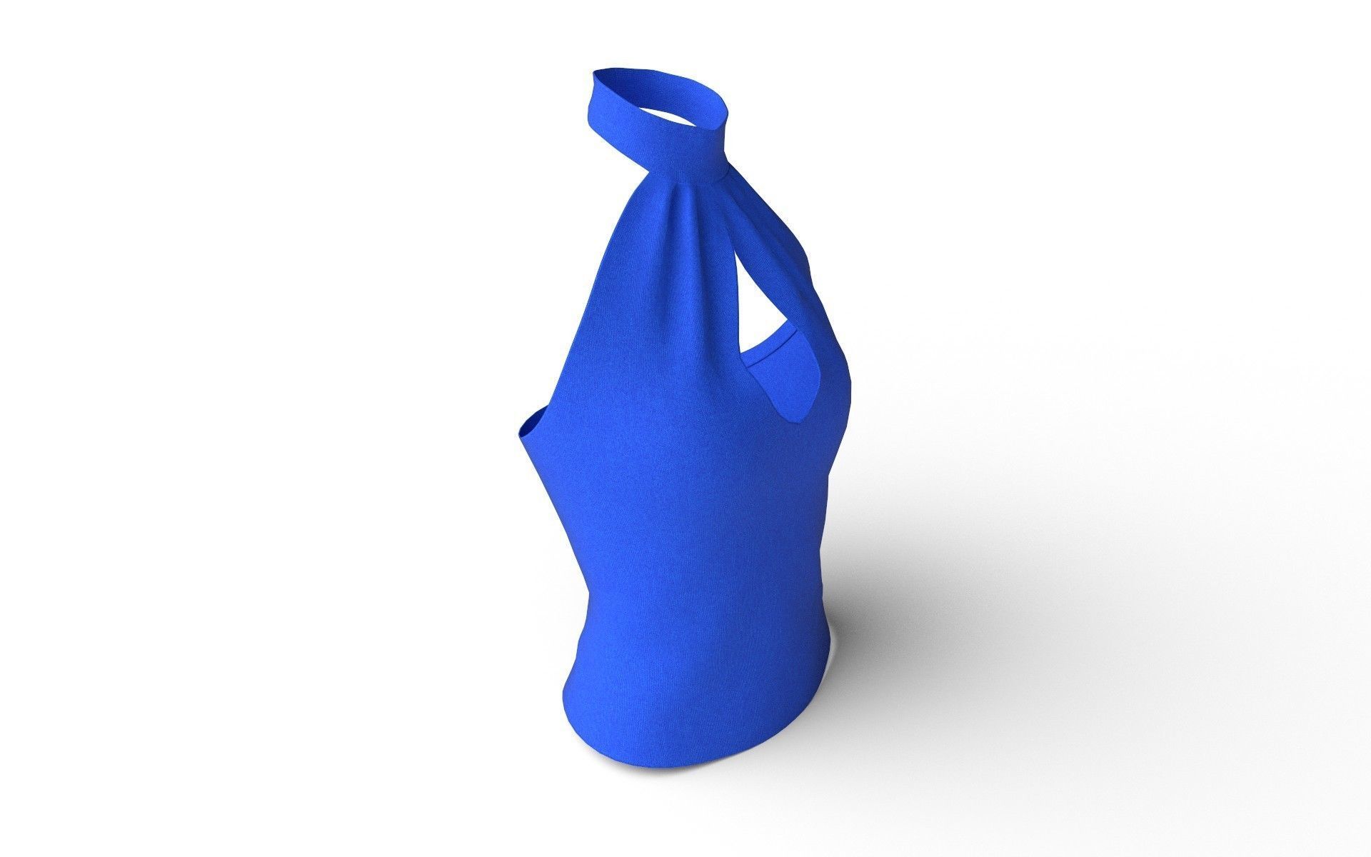 Female Top M06 Low-poly 3D model_6