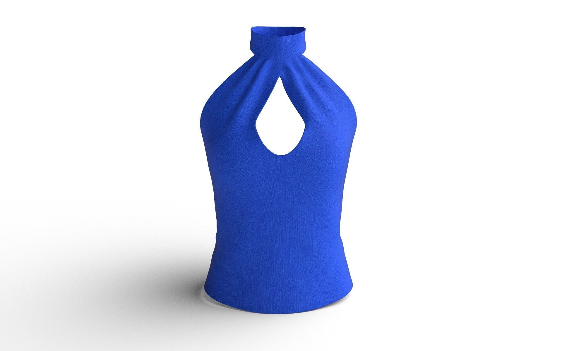 Female Top M06 Low-poly 3D model_2