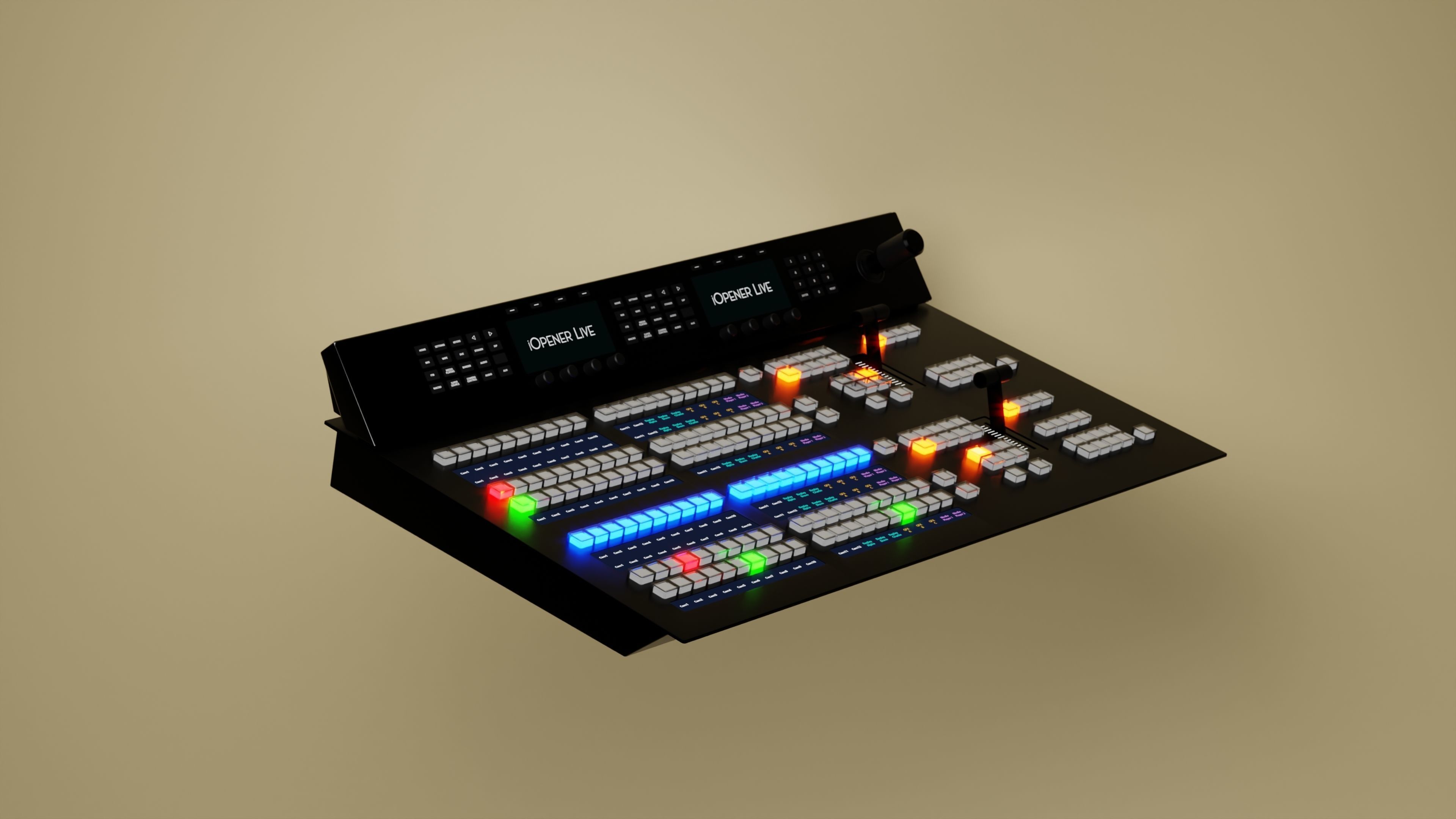 Blackmagic ATEM 2 ME Advanced Panel 20 Free 3D model_5