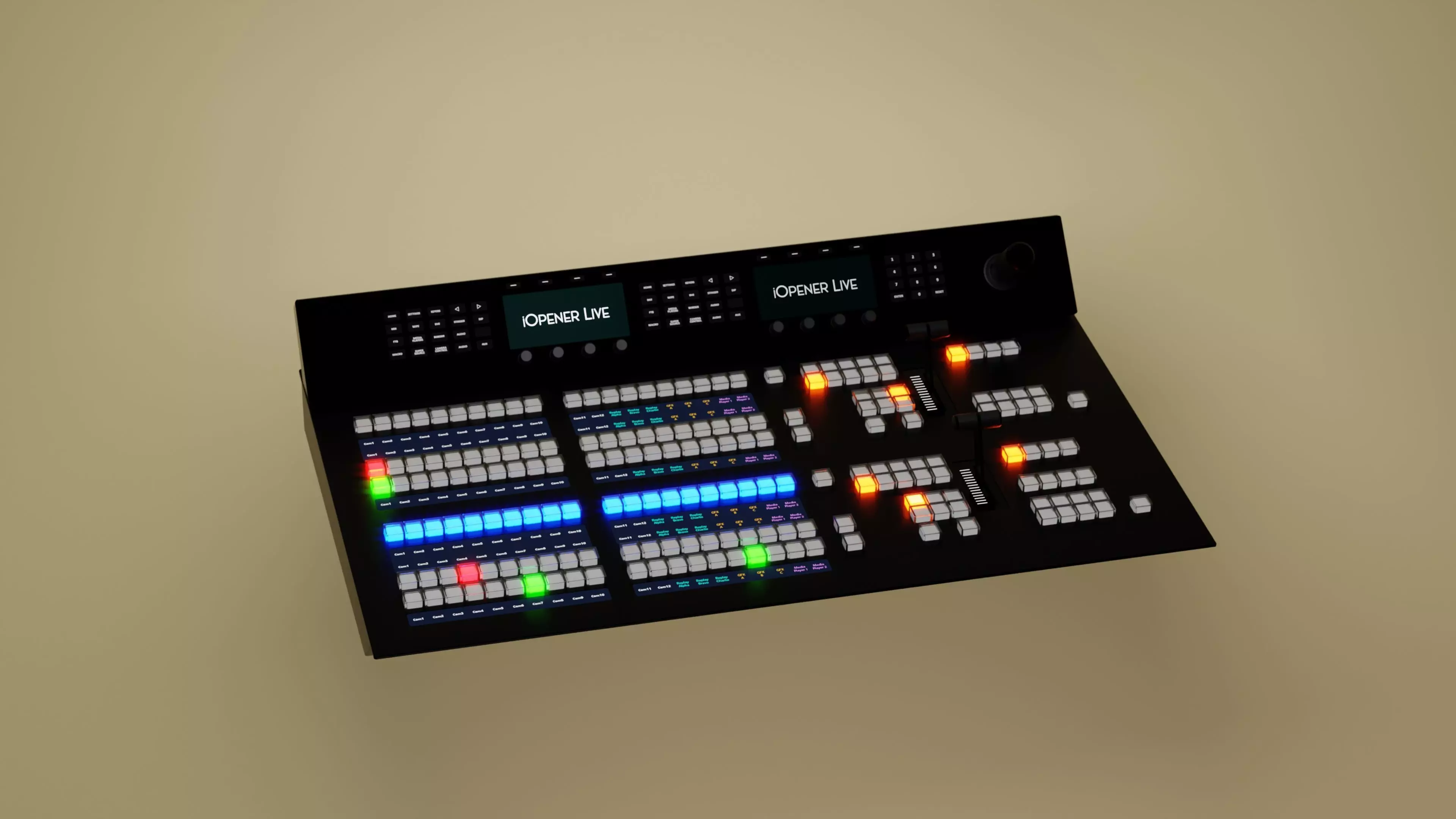 Blackmagic ATEM 2 ME Advanced Panel 20 Free 3D model_0