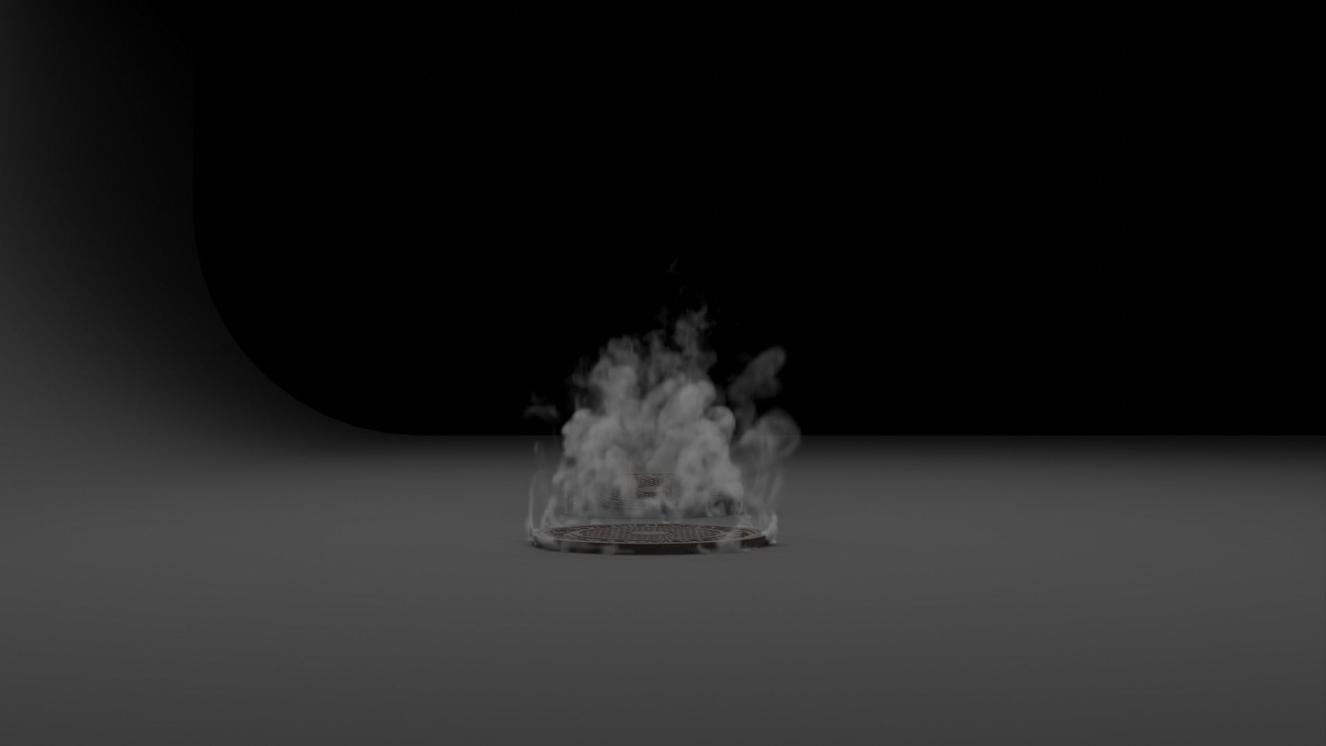 Steam from the manhole vdb 3D model_6