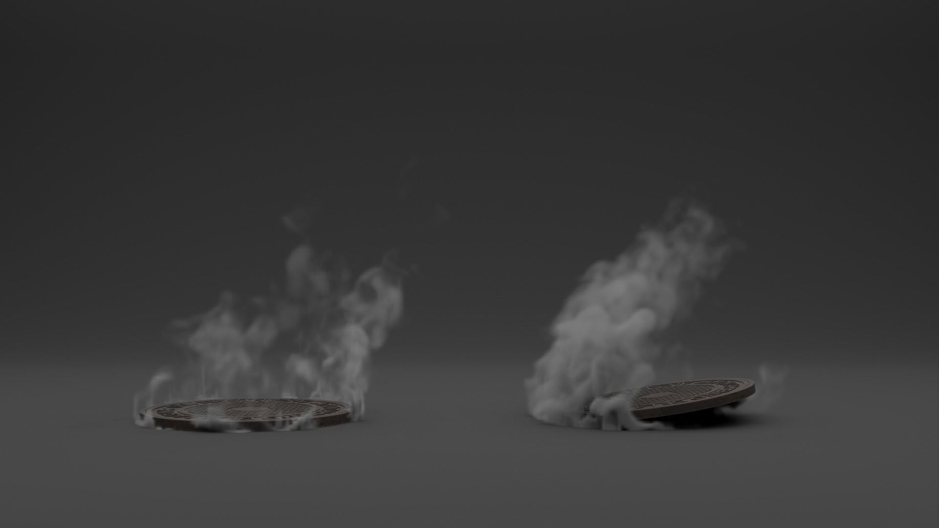 Steam from the manhole vdb 3D model_3