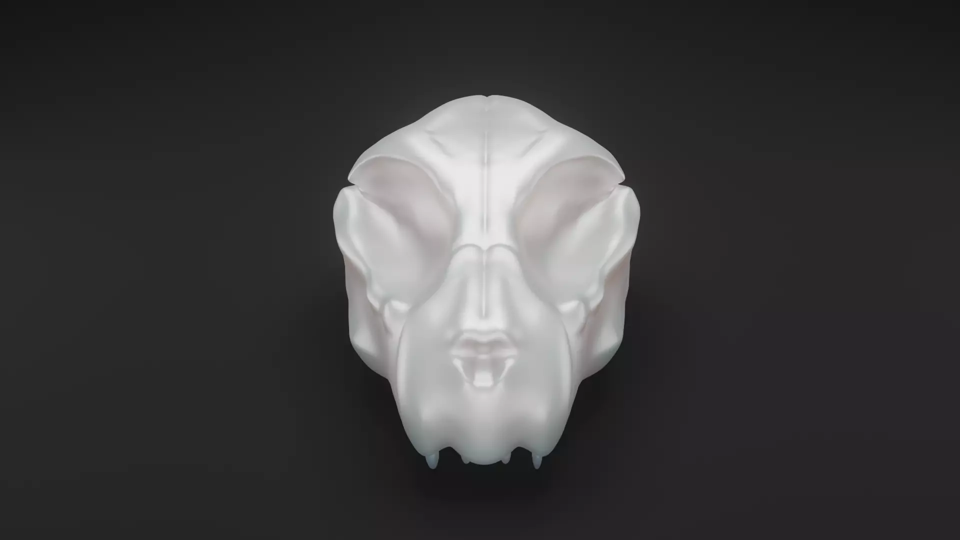 Animal skull - Panther 3D model_0