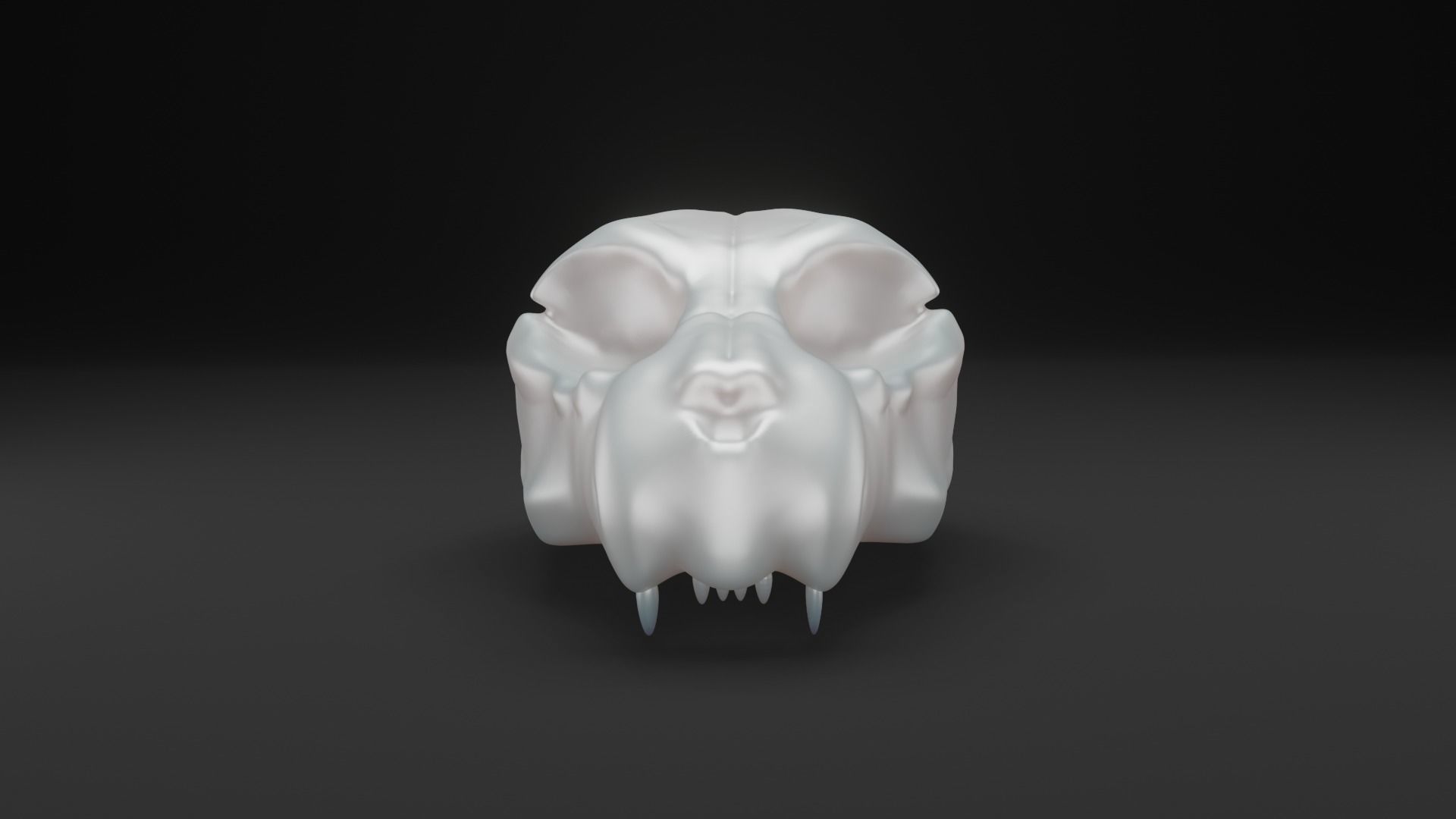 Animal skull - Panther 3D model_1
