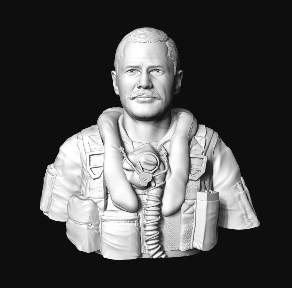 Colonel Robin Olds 3D print model_2
