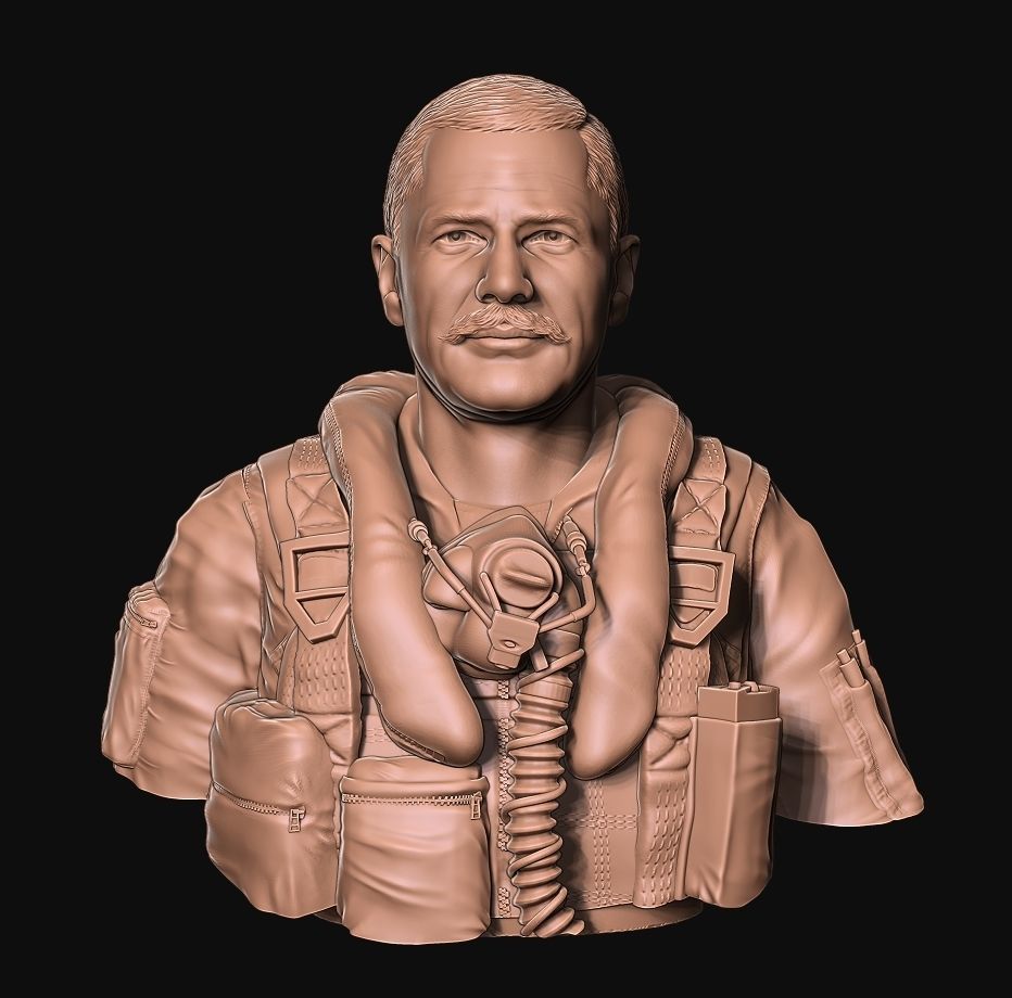 Colonel Robin Olds 3D print model_13