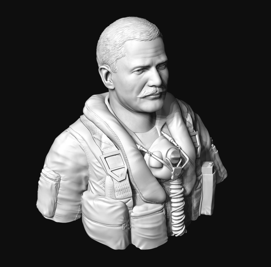 Colonel Robin Olds 3D print model_9