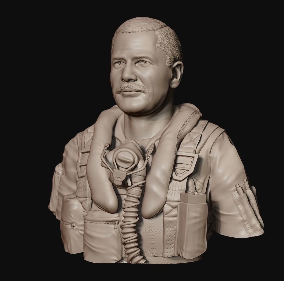 Colonel Robin Olds 3D print model_11