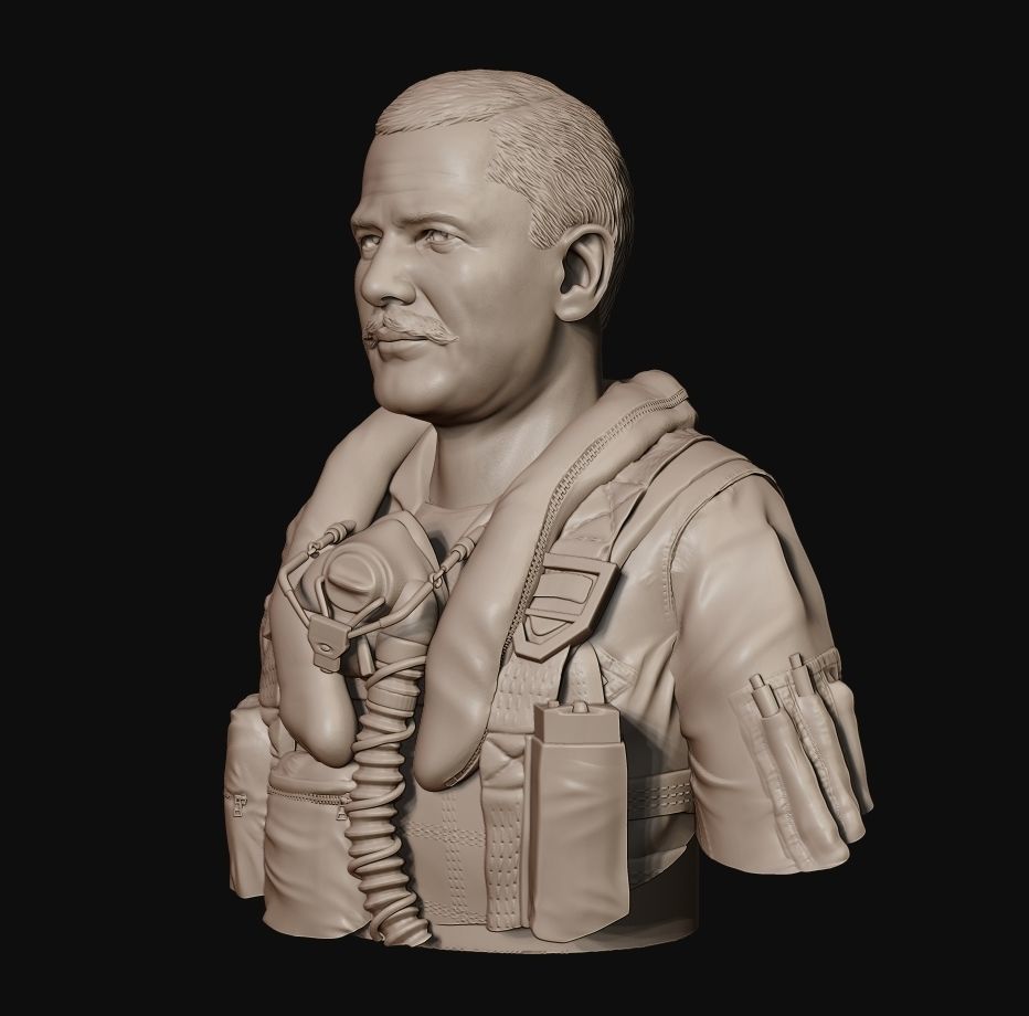 Colonel Robin Olds 3D print model_12