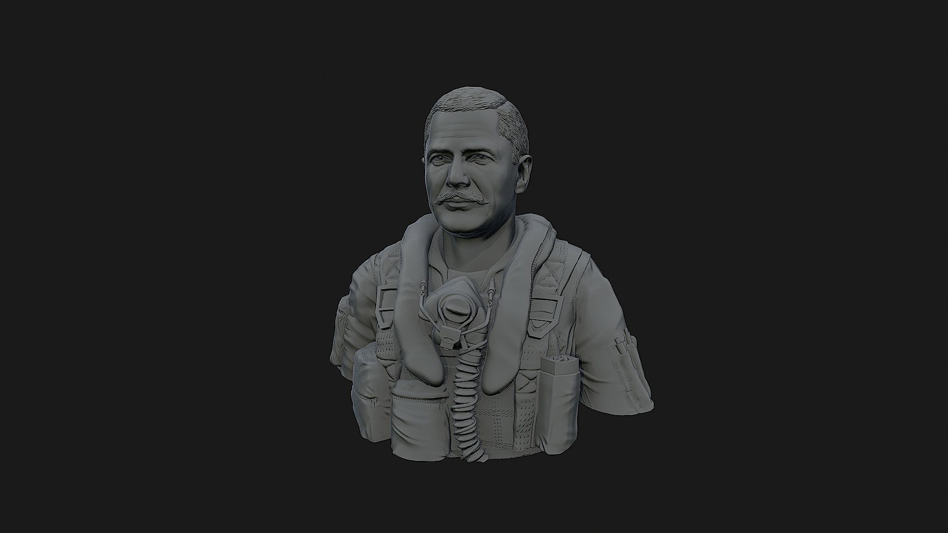 Colonel Robin Olds 3D print model_17