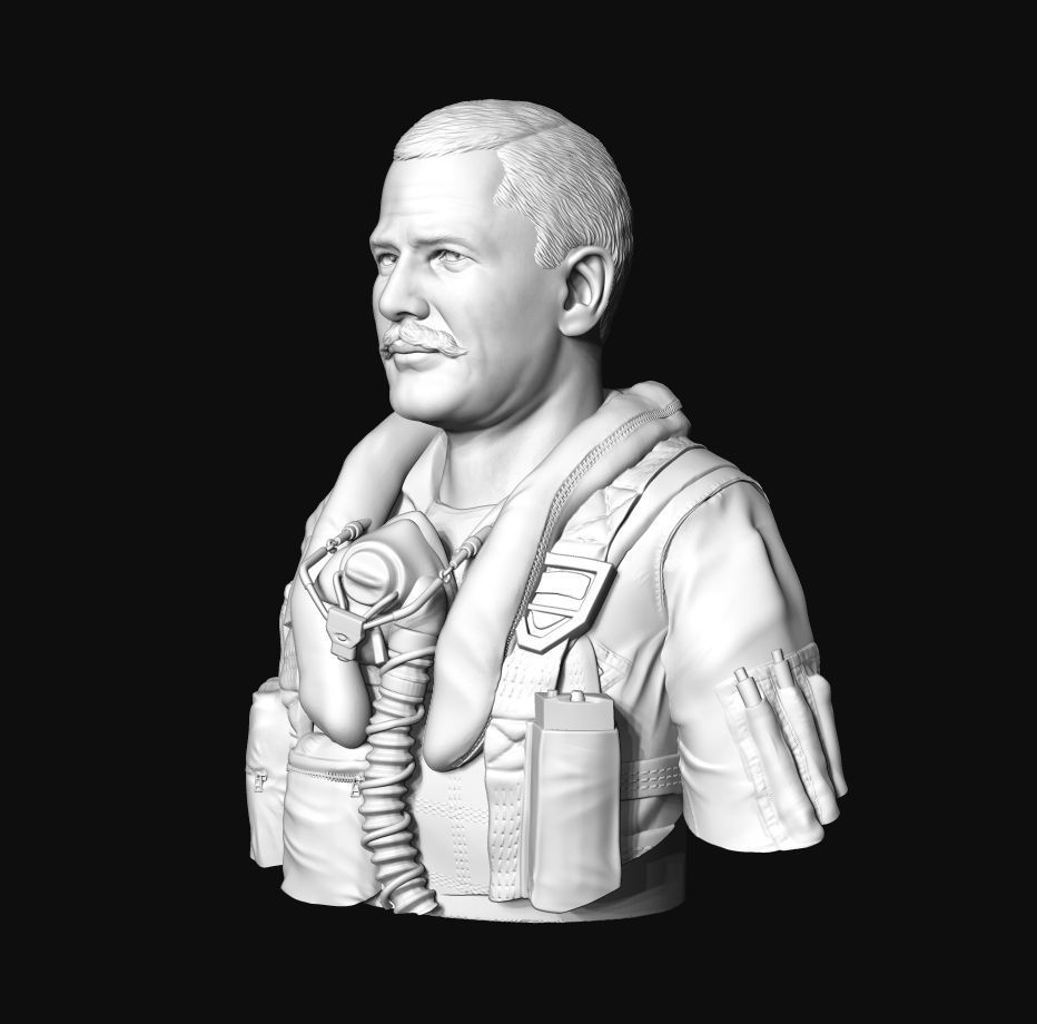 Colonel Robin Olds 3D print model_4