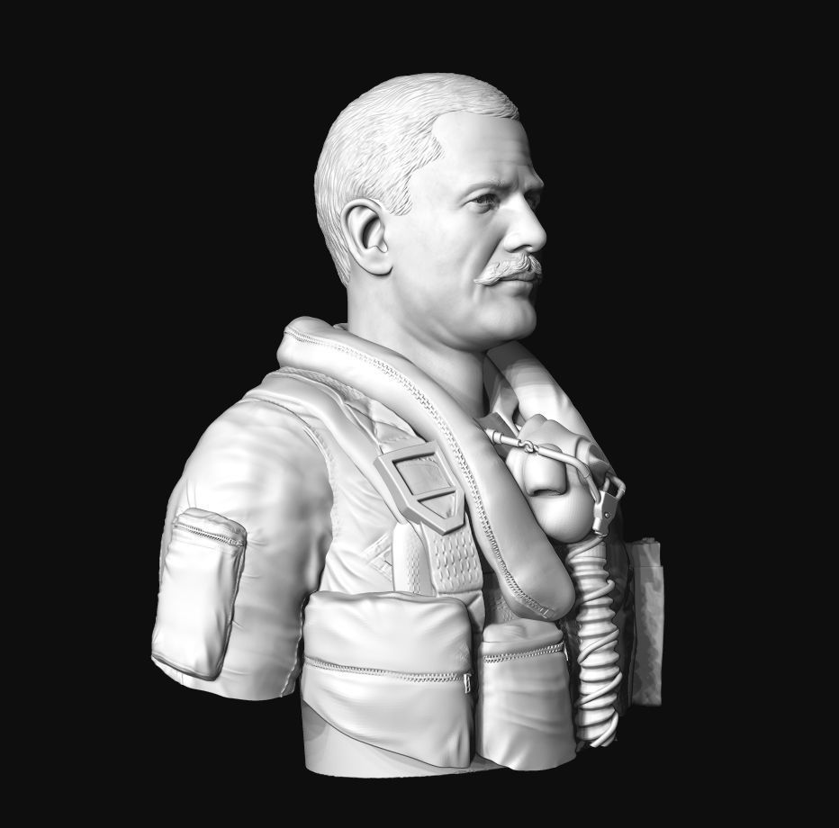 Colonel Robin Olds 3D print model_8