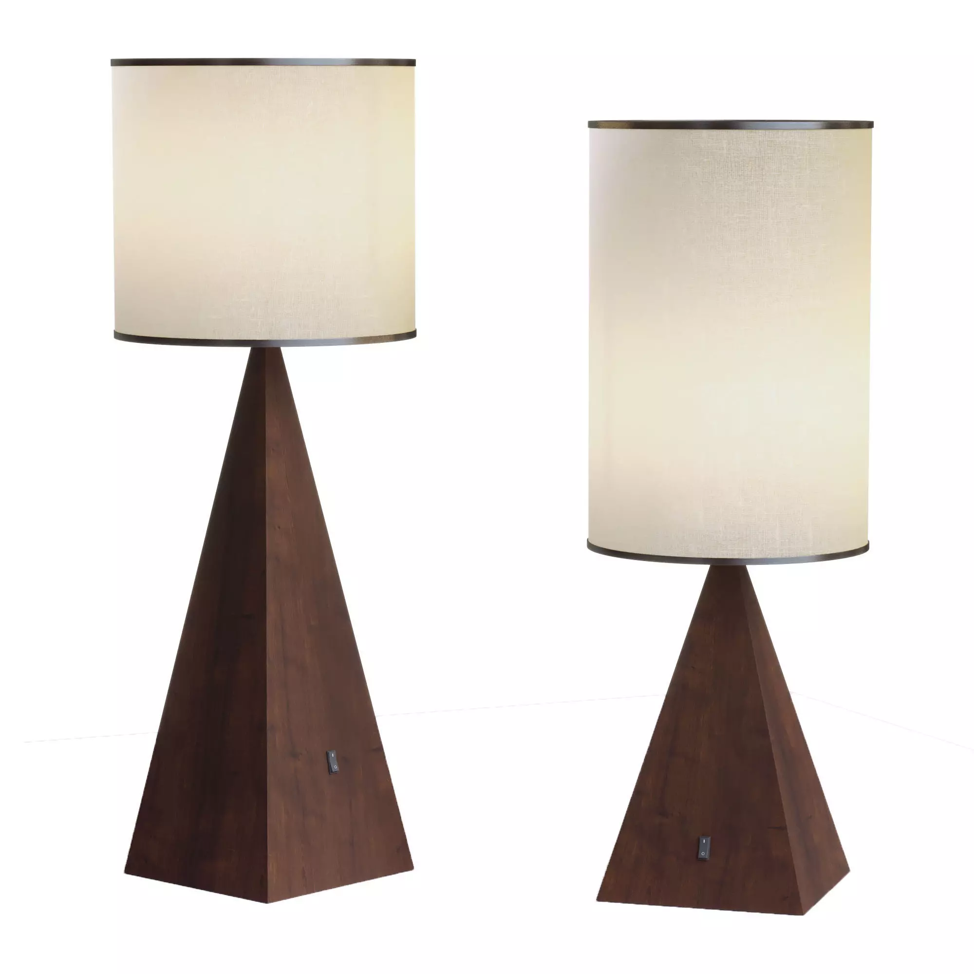 Wooden Desk Lamp 3D model