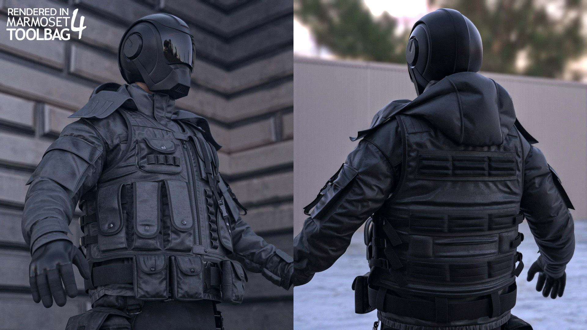 Mens and Womens Military Uniform 5 3D Model Collection_14