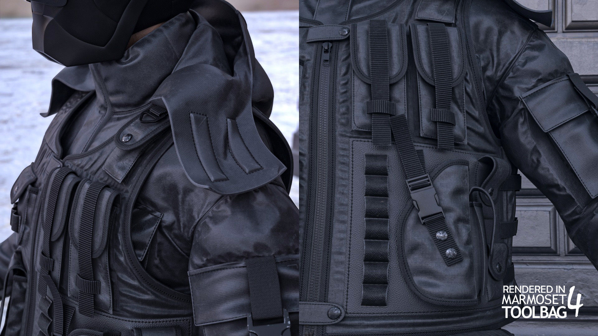 Mens and Womens Military Uniform 5 3D Model Collection_26