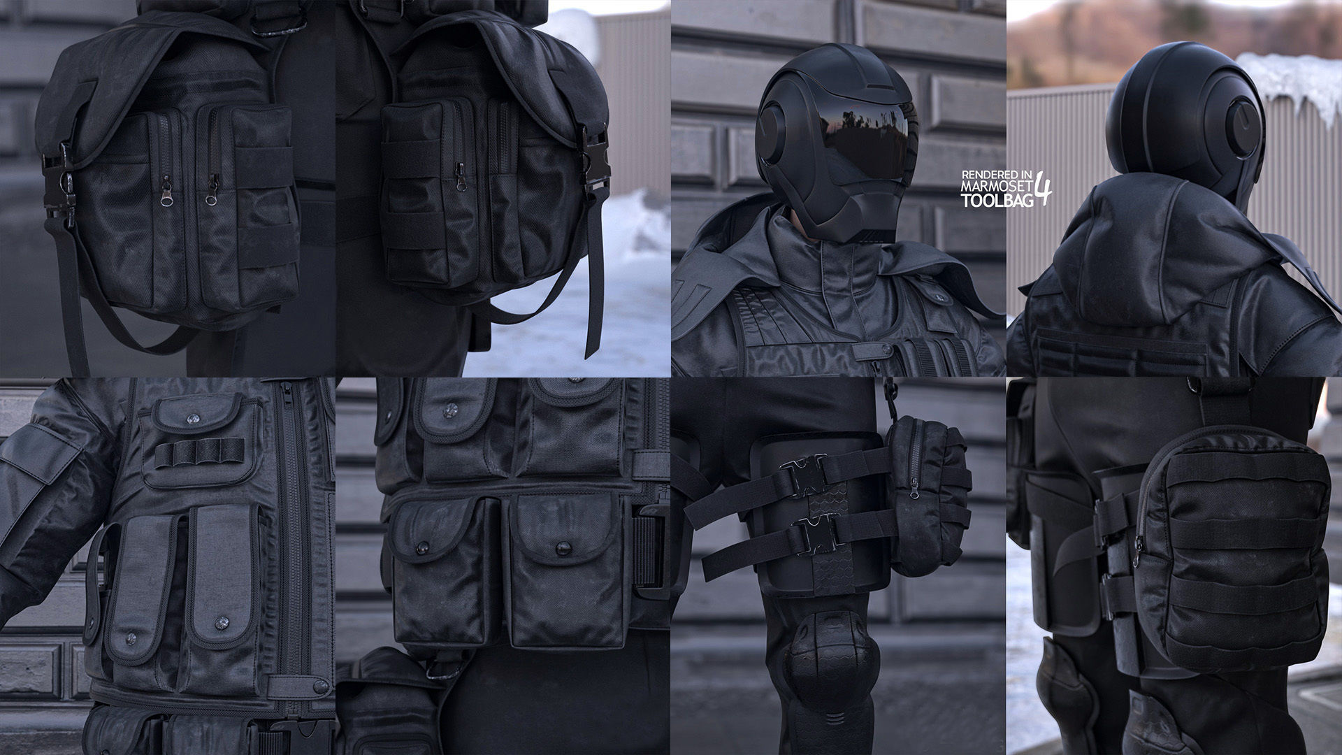 Mens and Womens Military Uniform 5 3D Model Collection_15