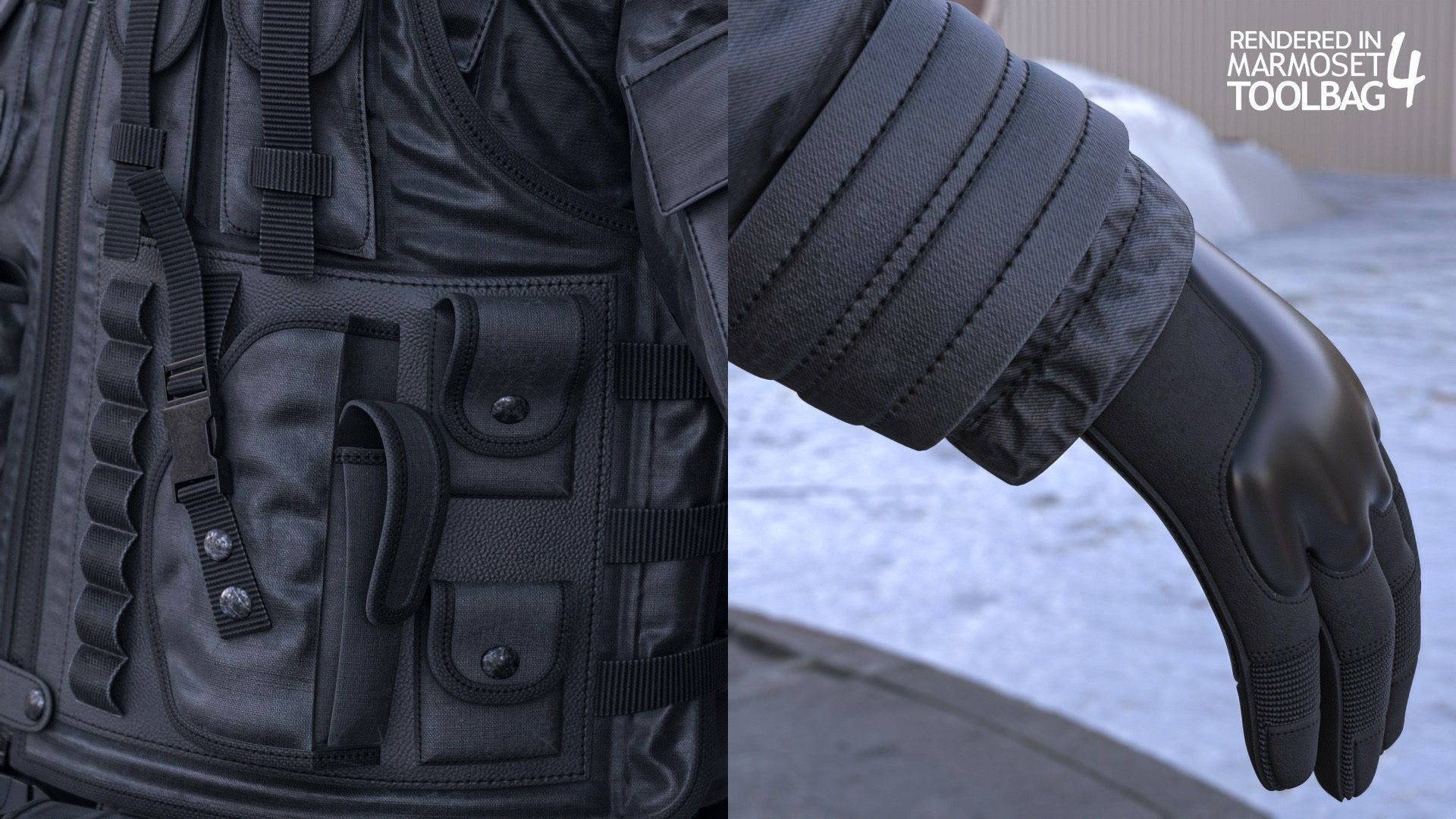 Mens and Womens Military Uniform 5 3D Model Collection_24