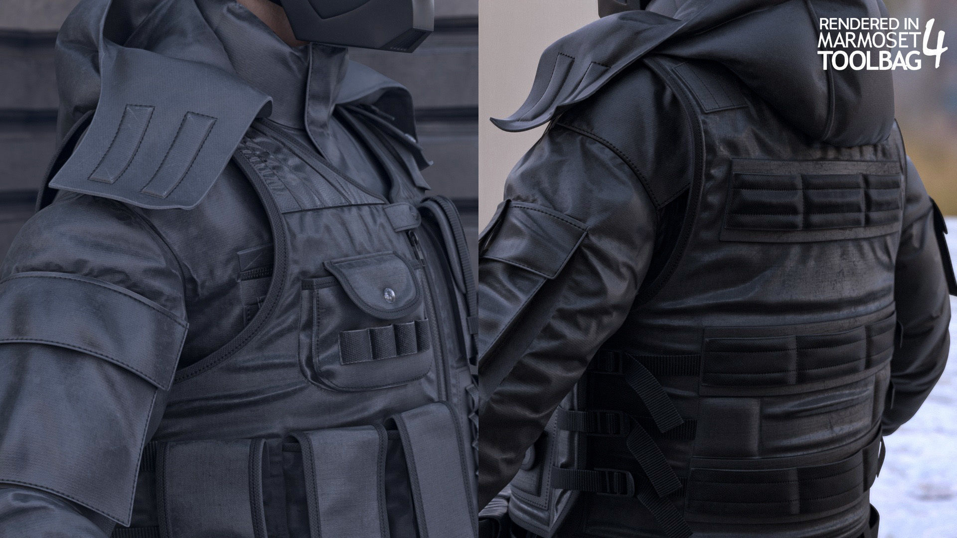 Mens and Womens Military Uniform 5 3D Model Collection_22